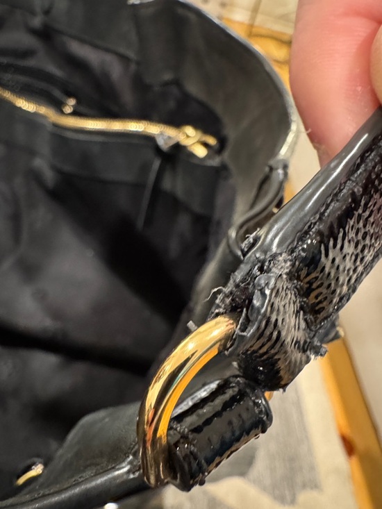 Tory Burch Ivy Side Zip Patent Leather Tote - Picture 17 of 17